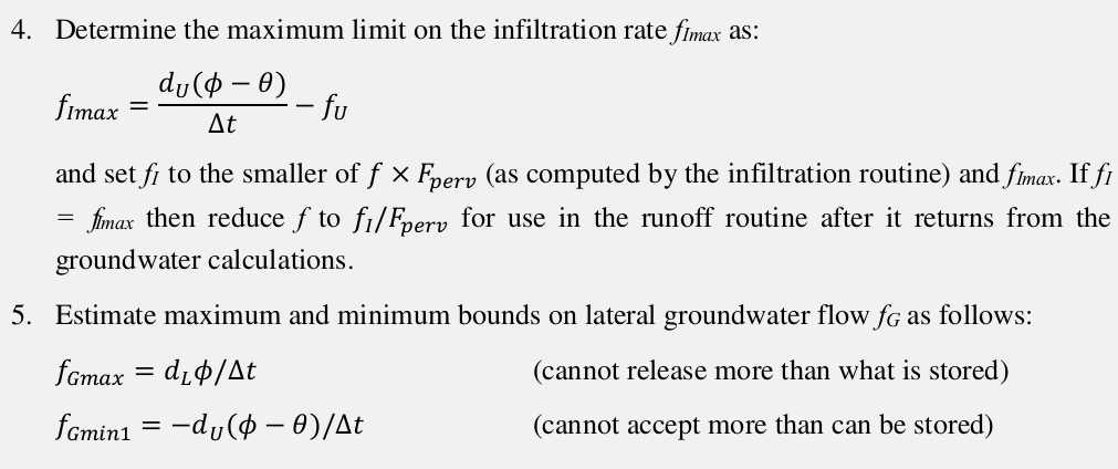 Groundwater Flow in InfoSWMM and InfoSWMM SA from the SWMM5 Hydrology ...