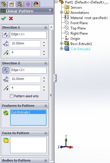 Linear Pattern Solidworks 8 Cadcamlessons - City Images - Professional Mobile Collection