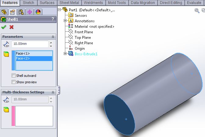Shell Modeling 2019 Solidworks Help - Geometric Picture Collection - Desktop Quality