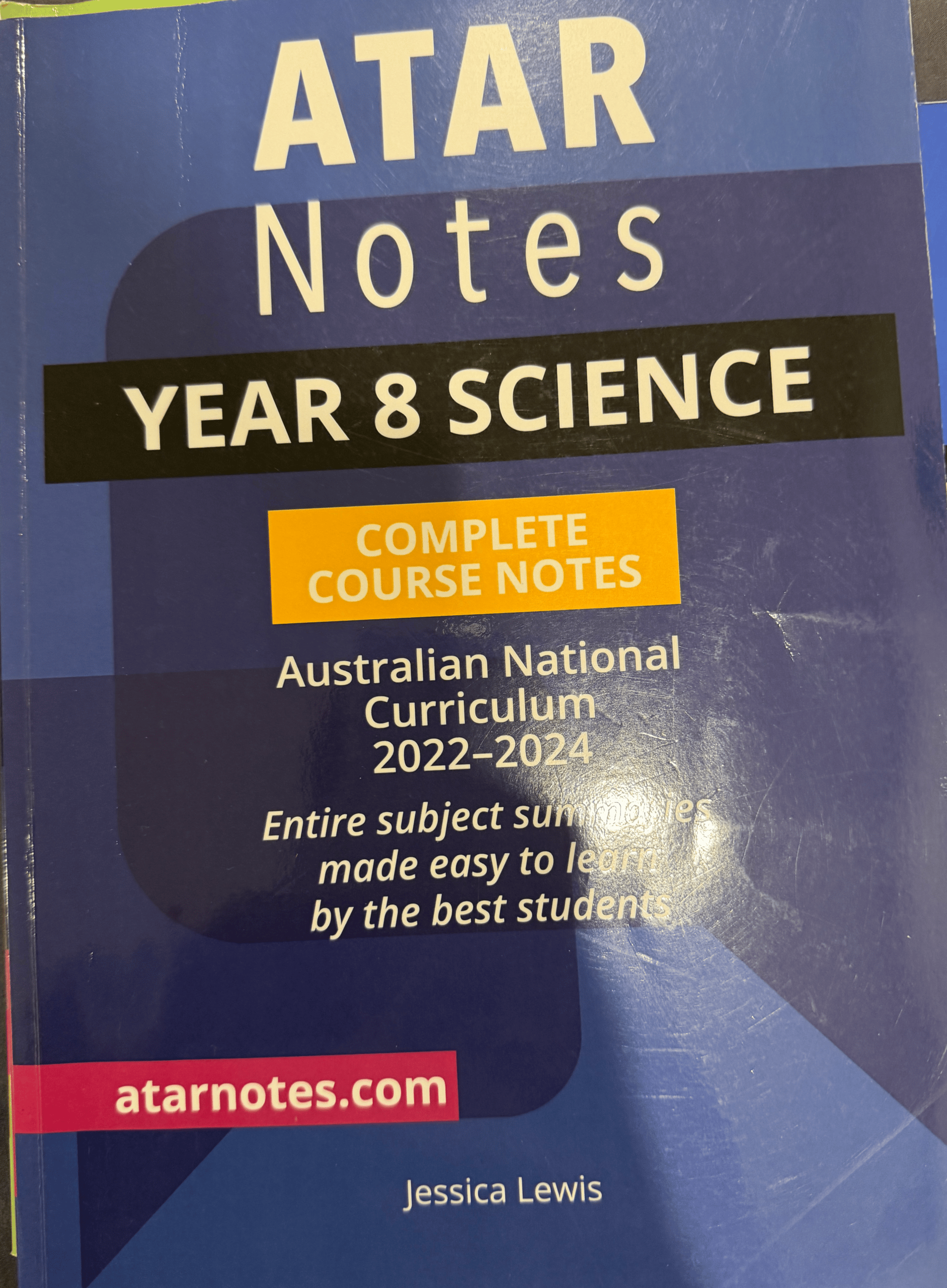 ATAR Notes Year 8 Science