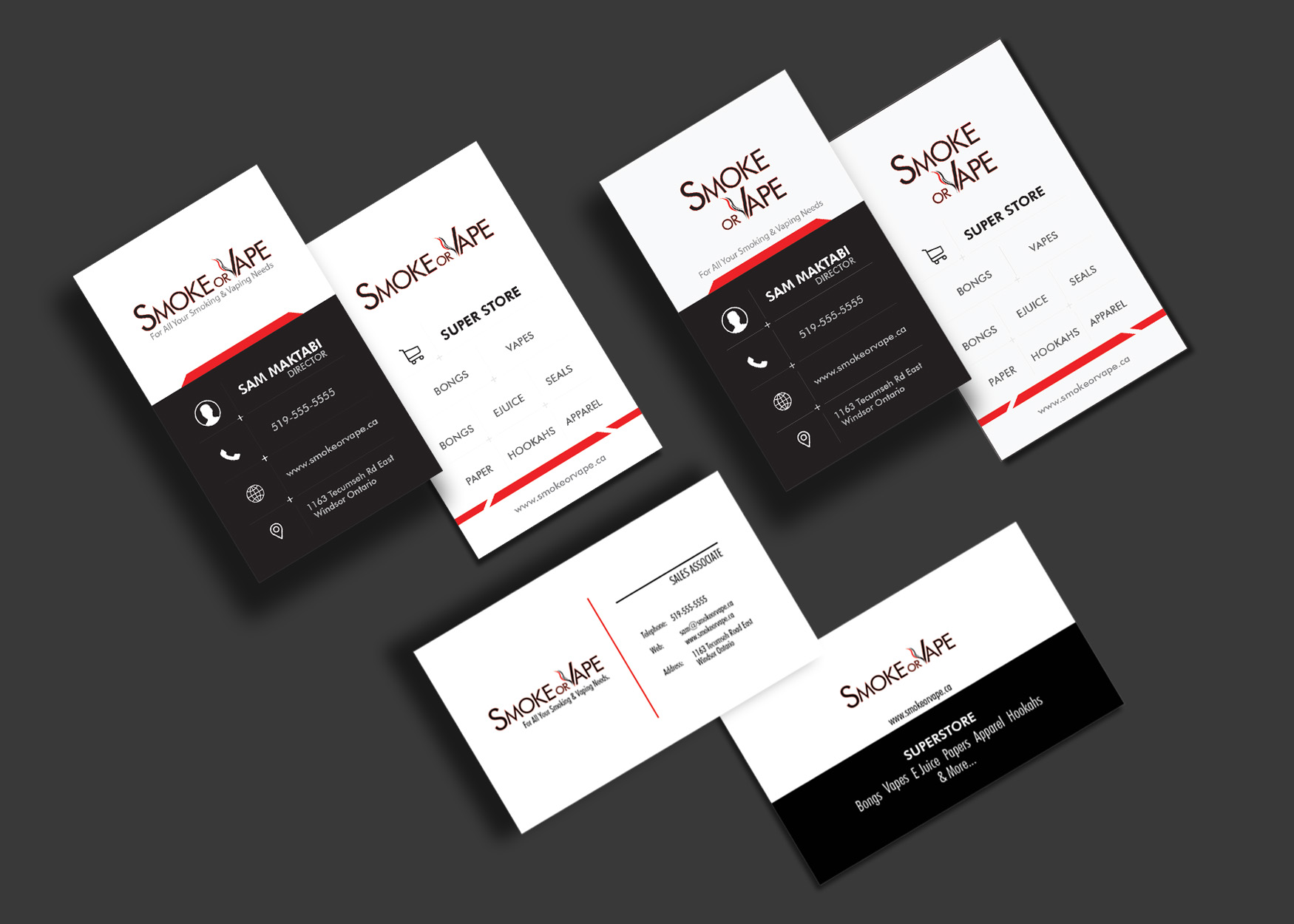 BUSINESS CARDS VERTICAL & HORIZONTAL STYLE