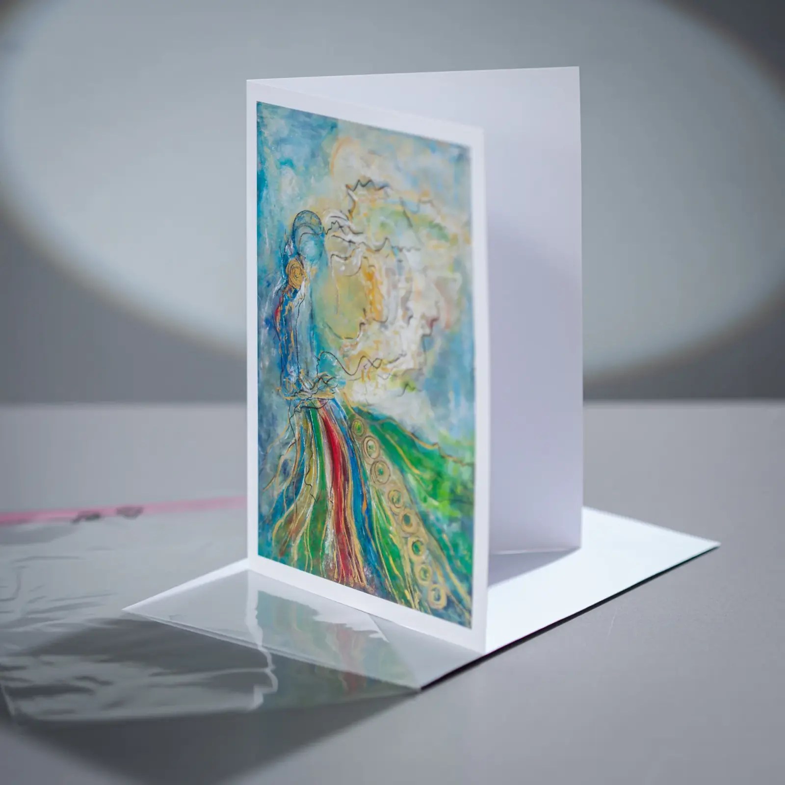 Klappkarte von Motiven grossformatiger Pastelle der Ausstellung in Geisenheim 2021
