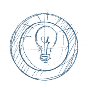Glühbirne als Symbol für einen strategischen Plan