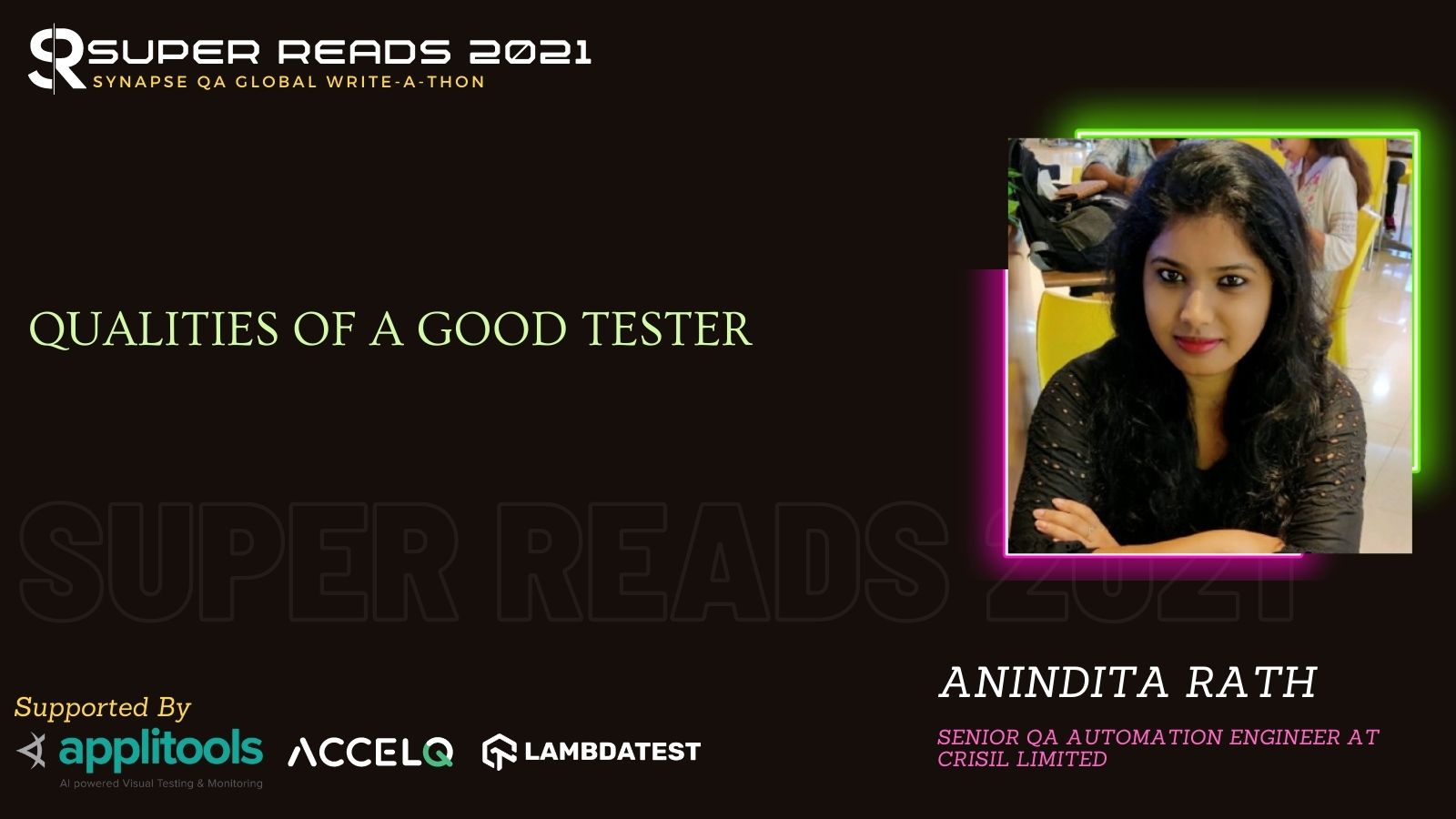 Qualities of a good tester Synapse QA