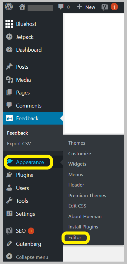 The theme editor submenu under the appearance tab allows wordpress users or site owners to edit their theme files directly from the wordpress . How To Restore A Missing Theme Header in WordPress | SyncWin