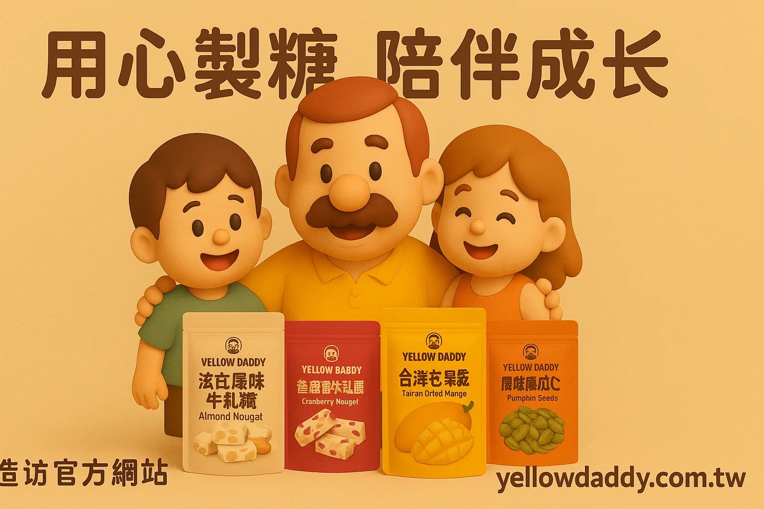 親子共享的甜蜜時光:黃爸爸糖果陪你一起長大 8 parent child sweet time 08 yellowdaddy