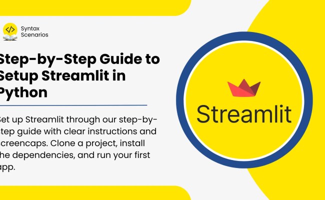 Clone, Install And Run Streamlit App [Step-by-Step Guide]
