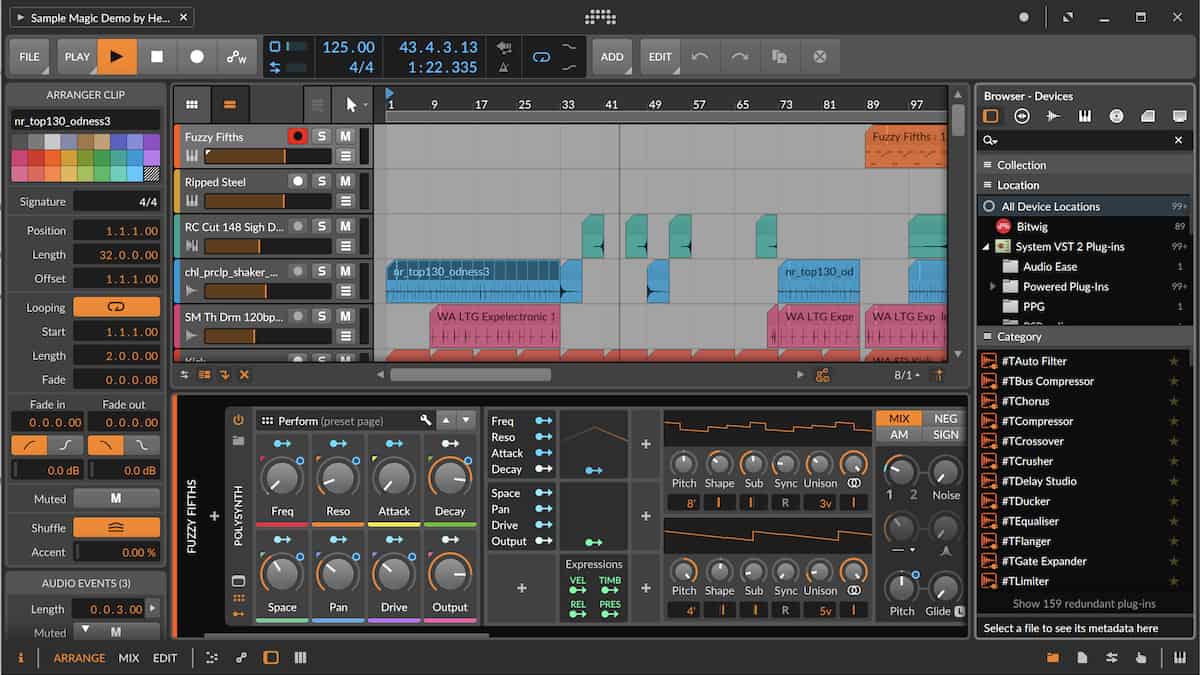 Bitwig Studio 3.1 Is Now Available - Synth and Software