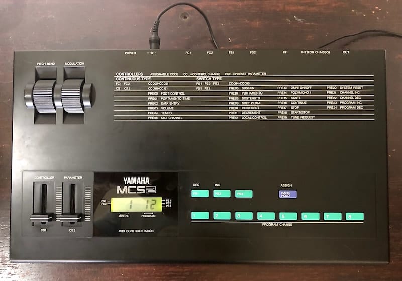 Curio Cabinet: Yamaha MCS2 MIDI Control Station (1986) - Synth and