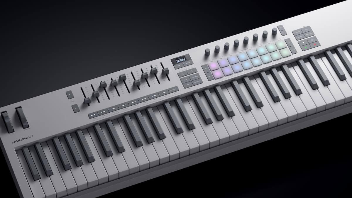 Novation's Launchkey 61 MK4 White Keyboard Controller With Five