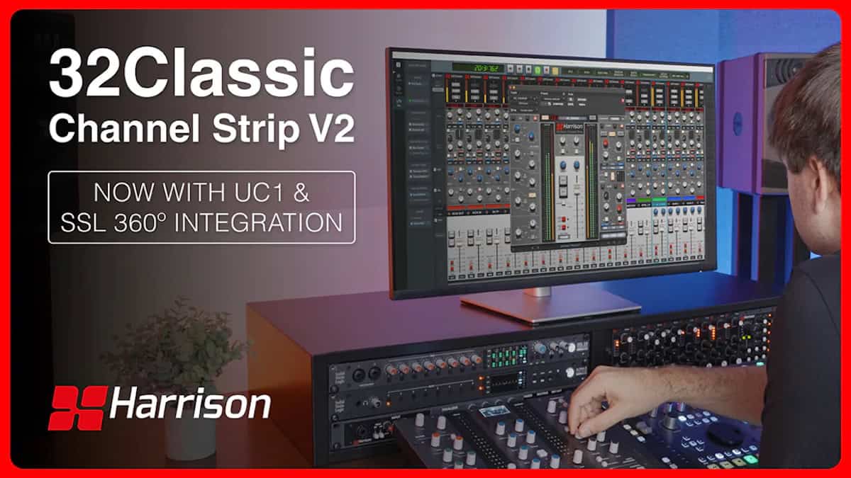 New Harrison Audio 32Classic Channel Strip V2 Plug-In