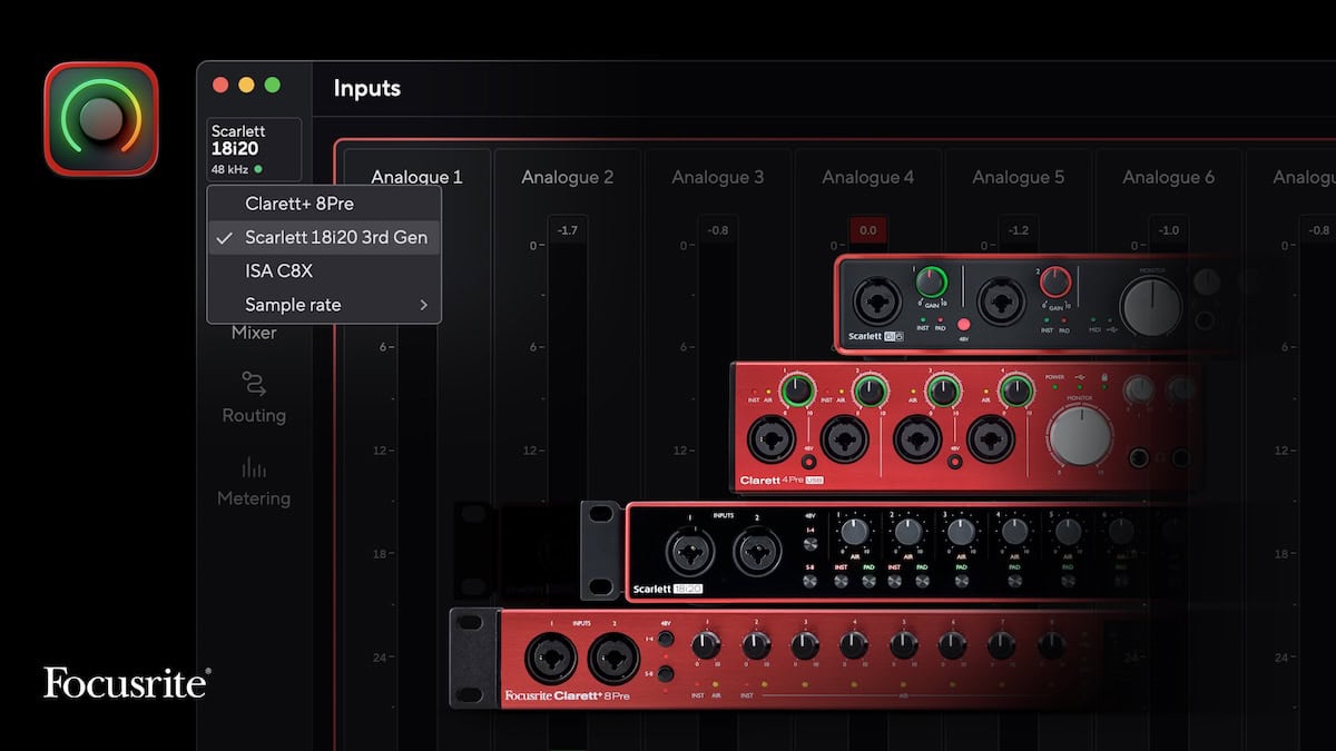 Focusrite Expands Control 2 Compatibility