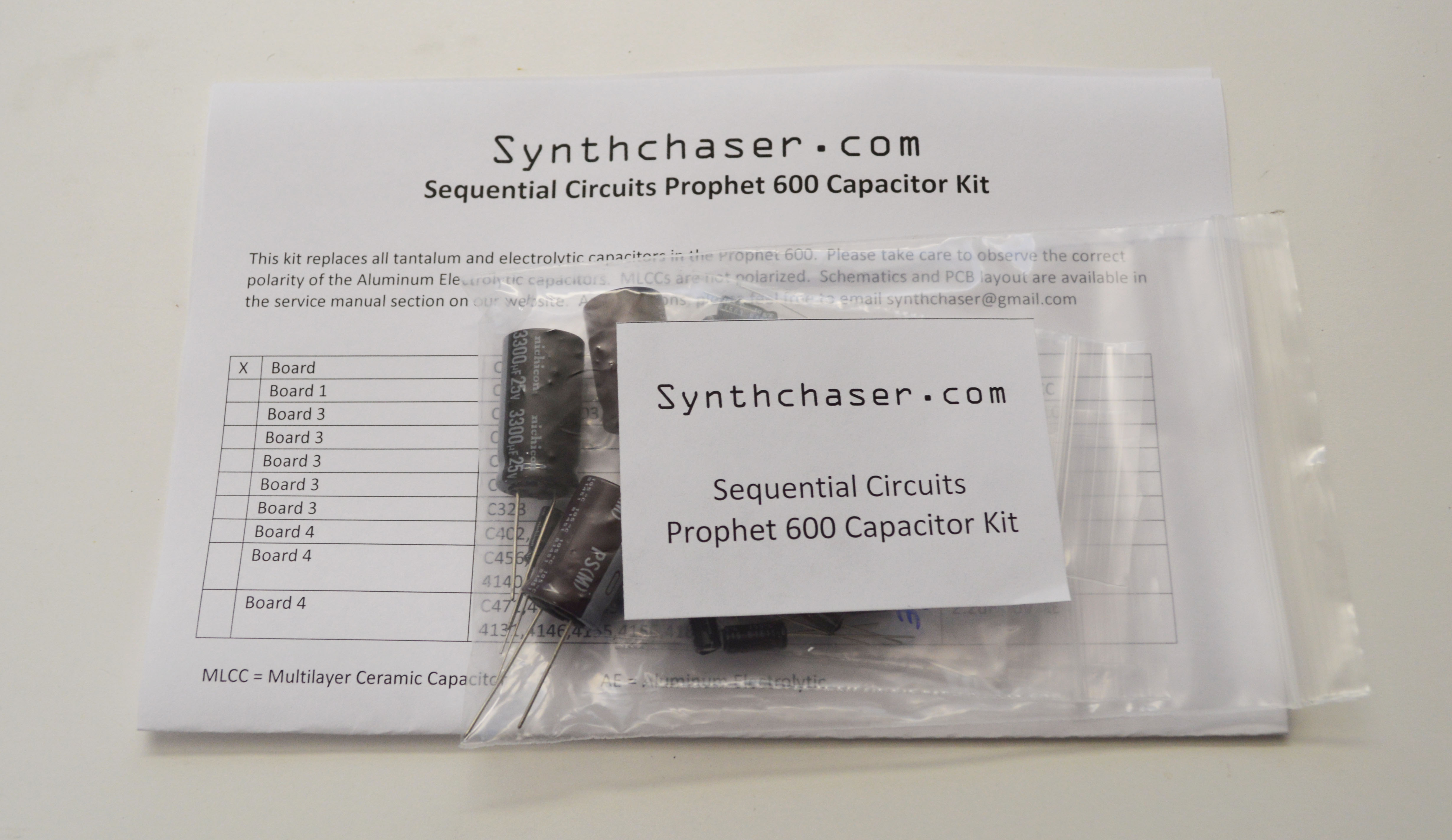 メタルコア Couterparts / Prophets Sequential Circuits Prophet 600 Capacitor Replacement Kit