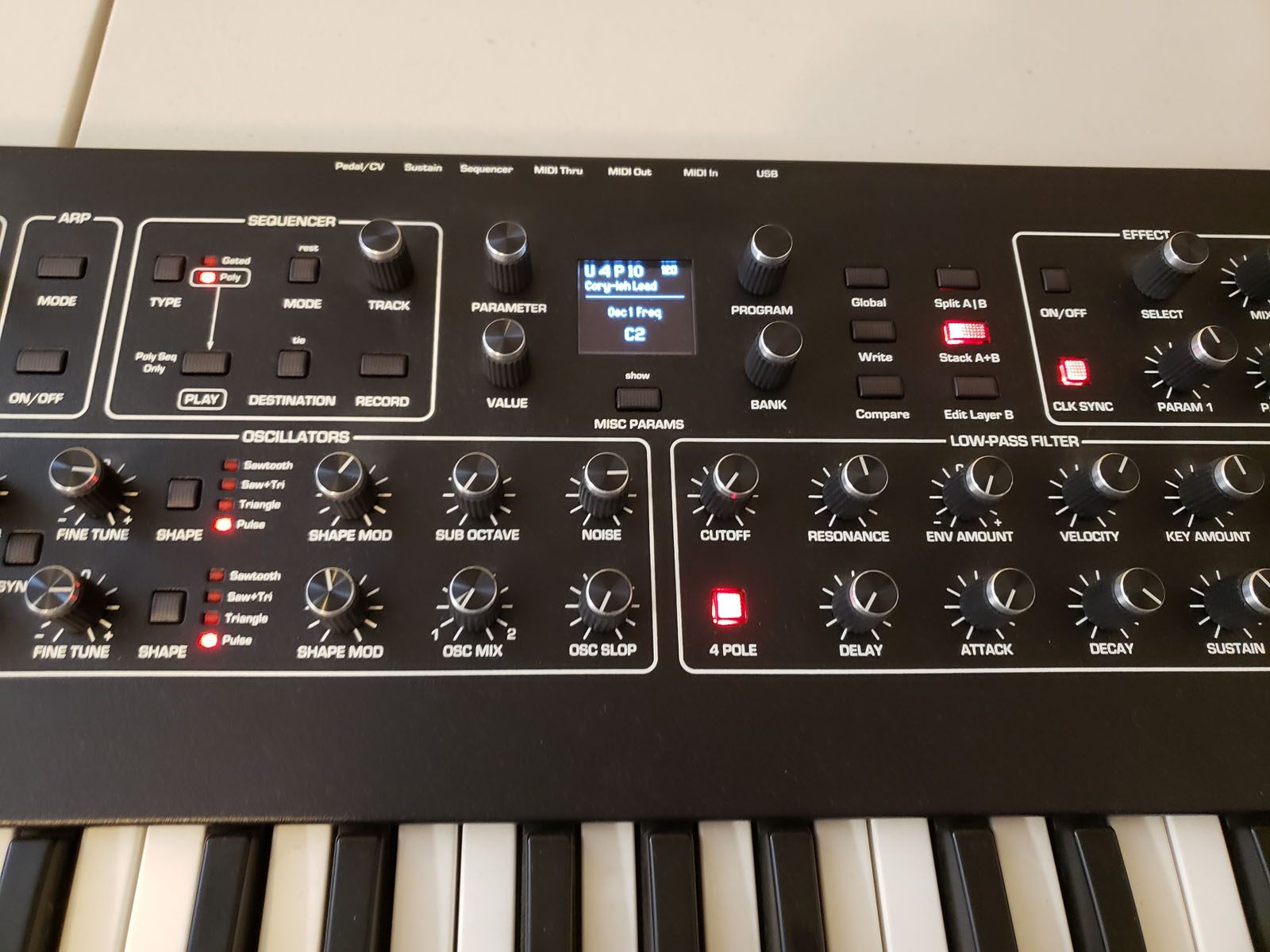Sequential Prophet Rev2 8 Voice Analog Synthesizer Keyboard