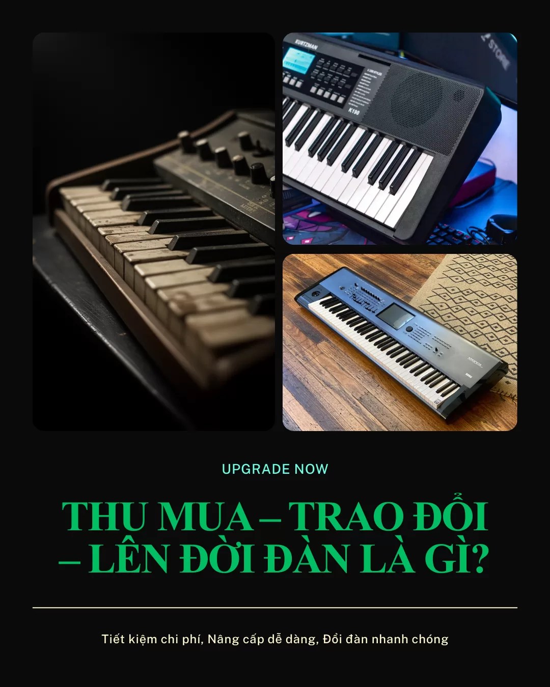 Thu Mua & Trao Đổi Đàn Keyboard / Synth Giá Tốt, Nhanh Gọn