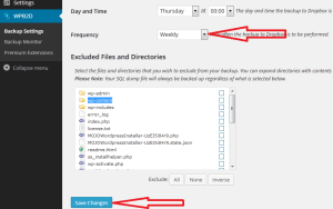 Backup WordPress Site to Dropbox