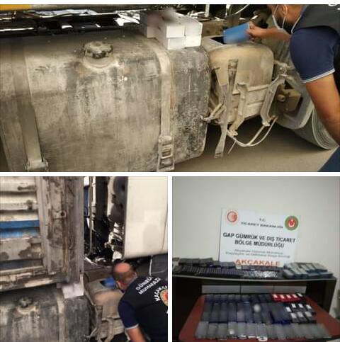 بطريقة احترافية محاولة تهريب 414 جوال إلى تركيا