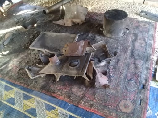 إصابةُ امرأة وطفليها جرّاء انفجار مدفأة في ريف حلب