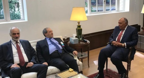 موقف النظام المصري من عودة النظام السوري للجامعة العربية