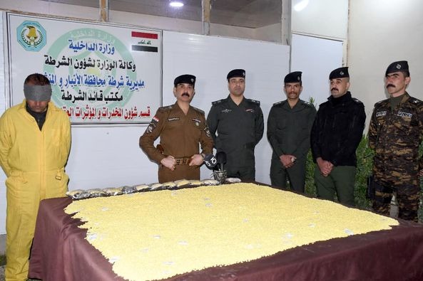 السلطات العراقية تضبط شحنة مخدرات دخلت إلى البلاد من سوريا