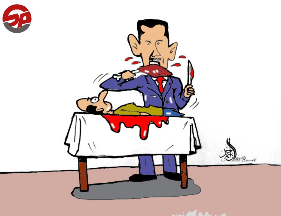 بشار الأسد يتناول الإفطار مع الأطفال الايتام