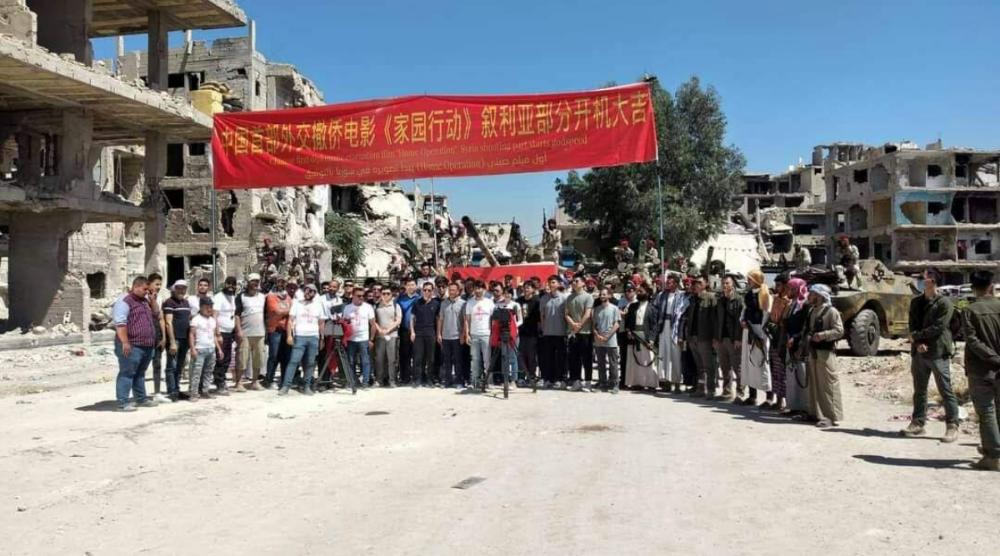 على أنقاض المنازل..فيلم من إنتاج الممثل جاكي شان في دمشق