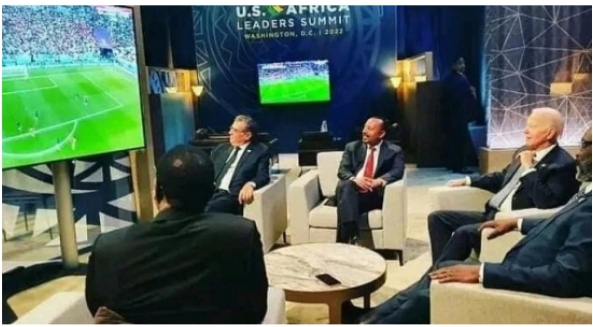 بايدن يختصر خطابه خلال القمة الإفريقية الأمريكية لمشاهدة مباراة فرنسا والمغرب