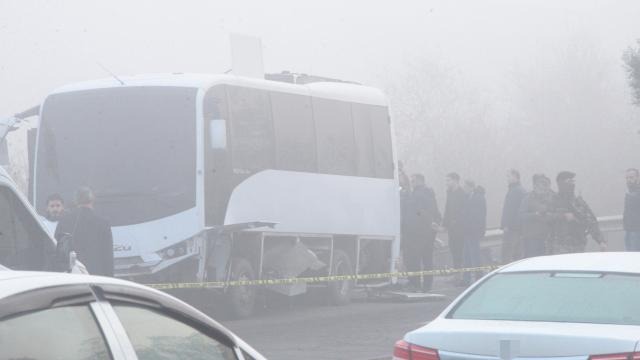 إصابات عدة جراء استهداف حافلة للشرطة التركية جنوب تركيا