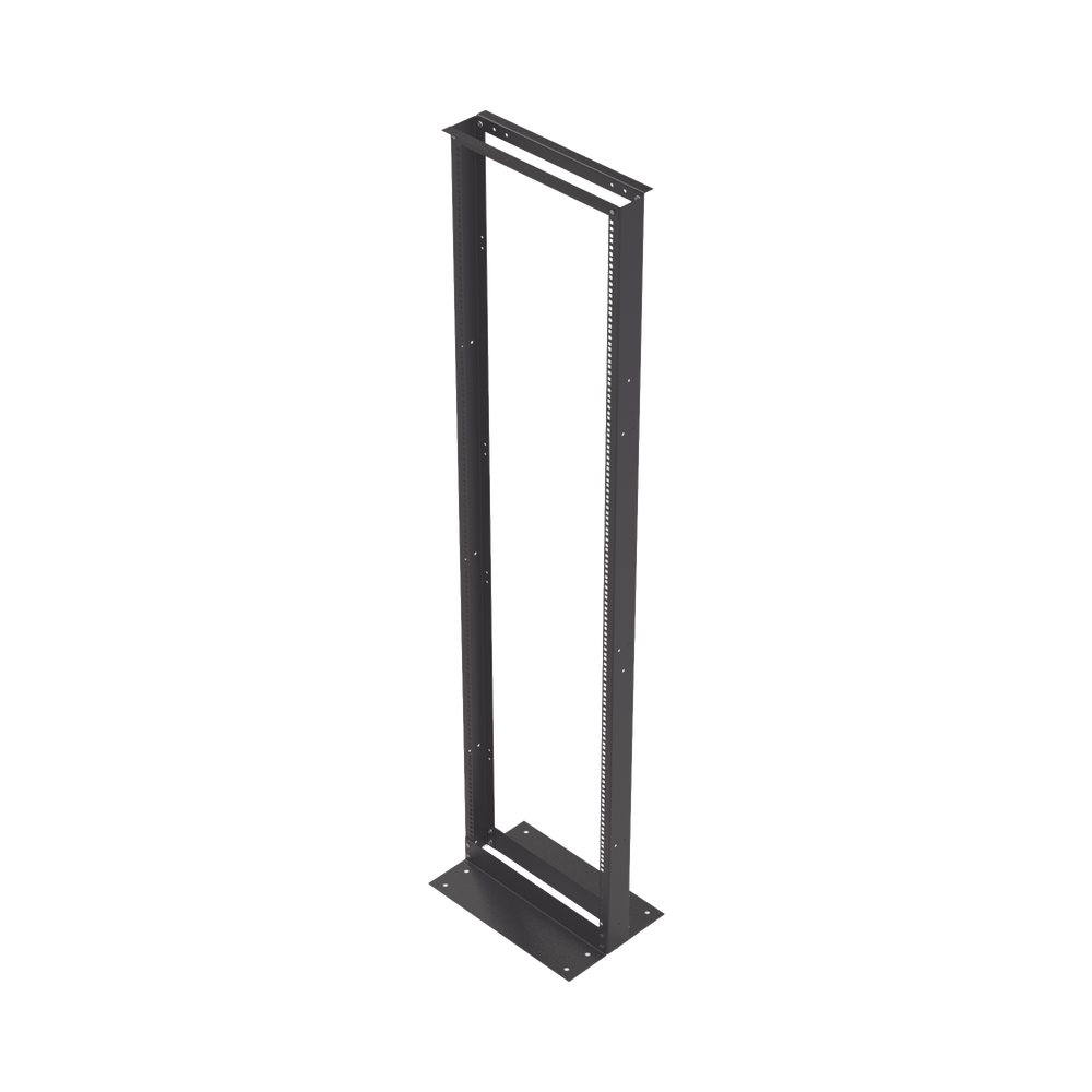 19" 45U Professional 2-Post Steel Open Frame Network Rack, Base Type L