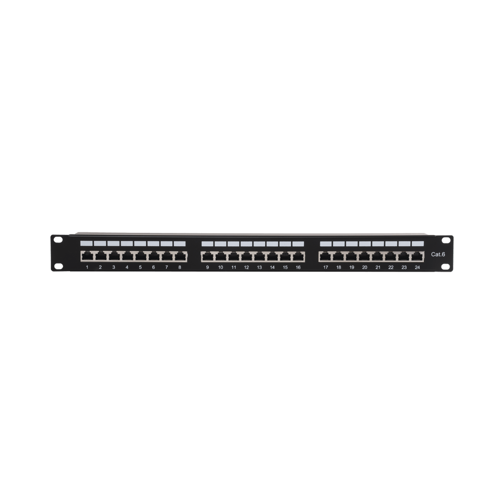 19-inch Patch panel STP Cat6, 24-Port, 1U