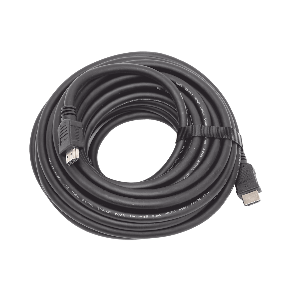 HDMI Cable (High Speed) / 33 ft (10 M) / 4K Resolution / Supports Audio Return Channel (ARC) / Supports 3D / Shielded to Reduce Interference / Gold Plated / High Strength and Durability.