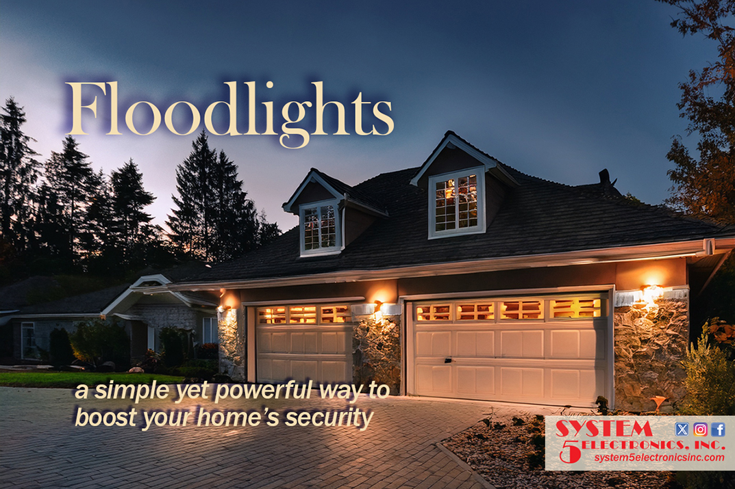 A floodlight is a simple yet powerful way to boost your home’s security