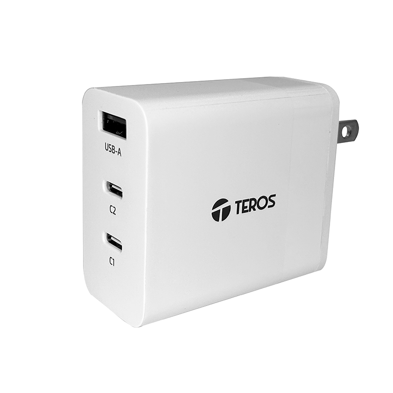 Cargador TEROS USB-A USB-C PD 65W (carga rápida)