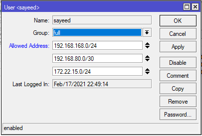 How to Secure MikroTik RouterOS Login Users - System Zone