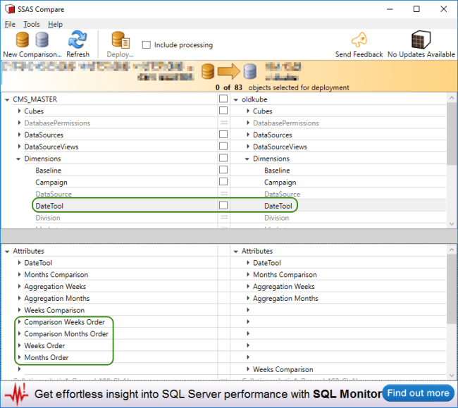 SSAS Compare File to Database Output