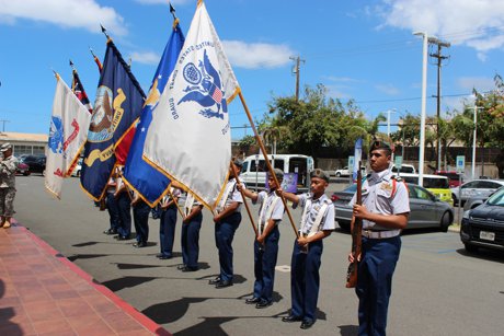 Purple Hearts parking dedication at Honolulu Ford