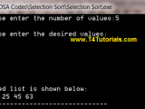 Program To Implement Selection Sort In Cpp C Plus Plus T4tutorials