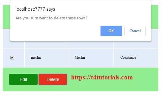 Delete And Update Multiple Rows Using Php T4tutorials Com - Ocean Design Collection - Retina Quality