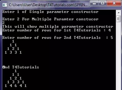 Write A C Program To Display Pascal S Triangle Using The Constructor Destructor T4tutorials Com - Light Arts - Artistic Ultra HD Collection