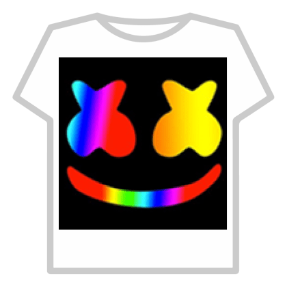 Cartoony Rainbow Marshmello T Shirt Roblox 180DAY