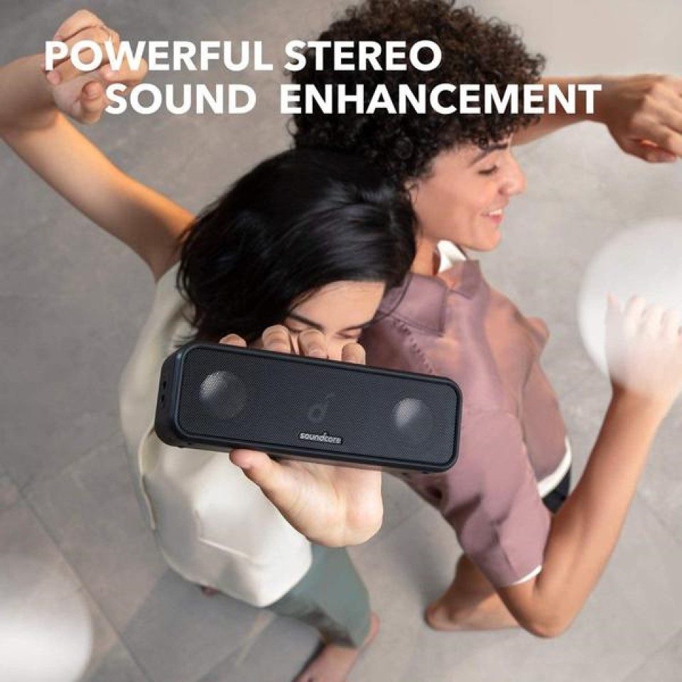 Anker Soundcore 3 - 16W, 24Hrs, IPX7 Bluetooth Speaker - Black