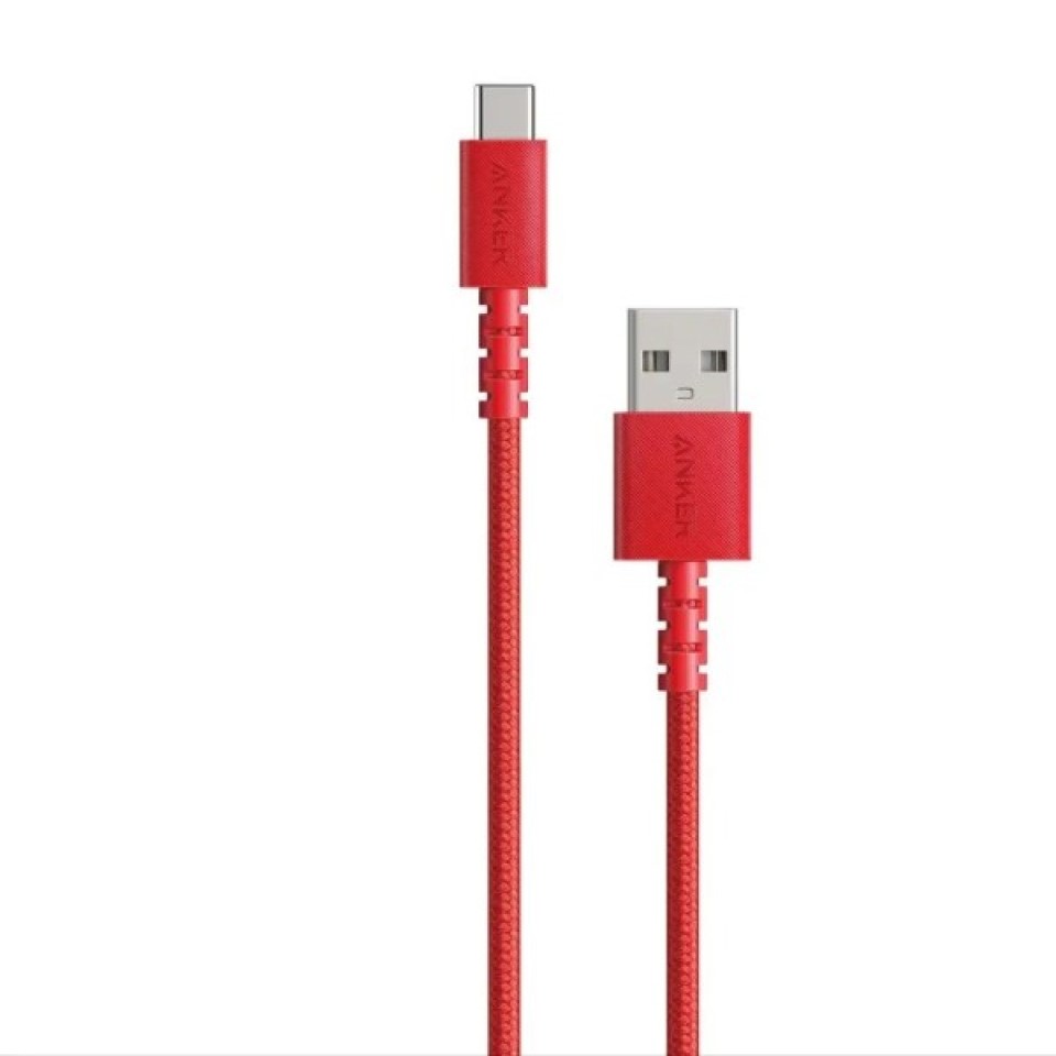 Anker PowerLine Select+ 3ft USB-C to USB A 2.0 Cable - Red