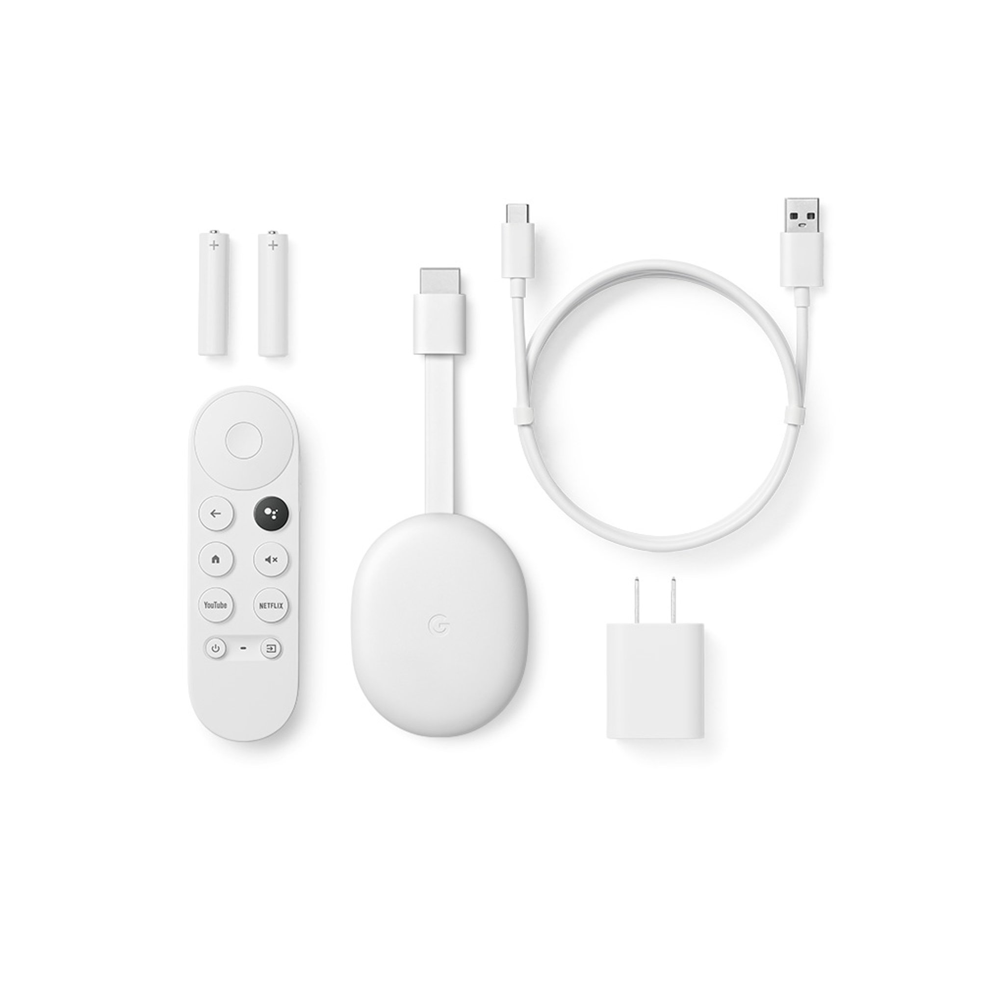 Chromecast with Google TV - Streaming Entertainment in 4K HDR - White