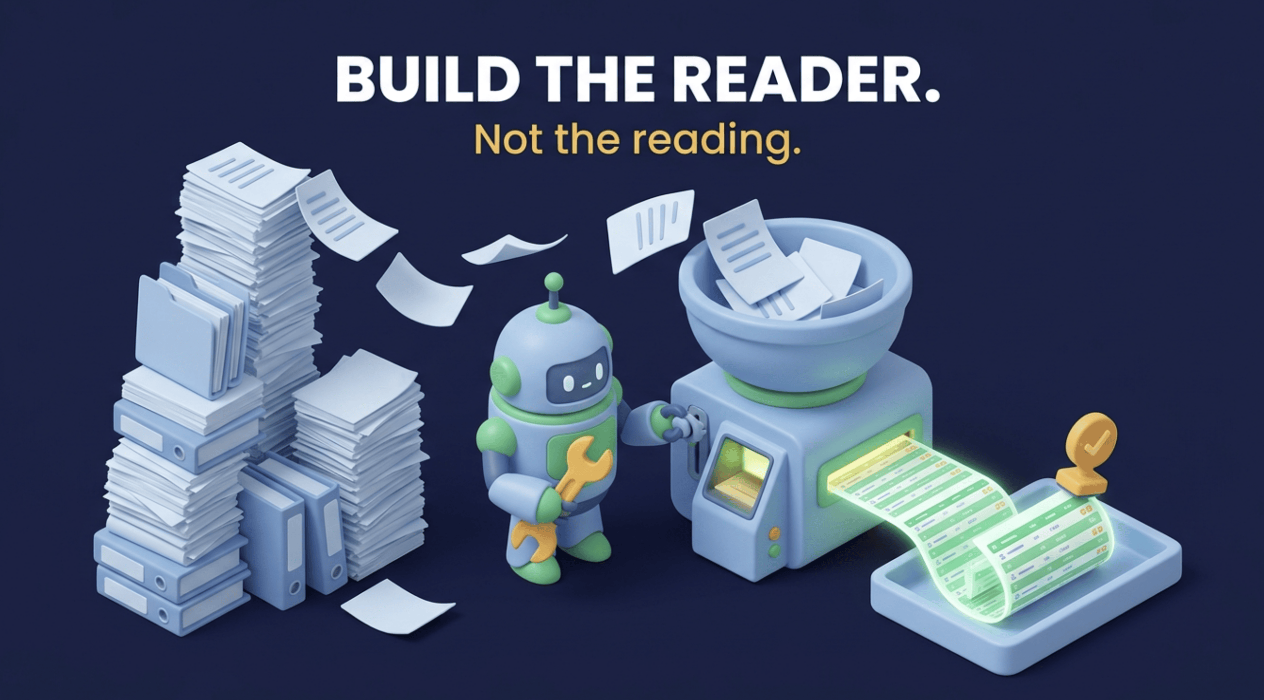 Don’t Ask AI to Read a Thousand PDFs. Ask It to Build the Reader.