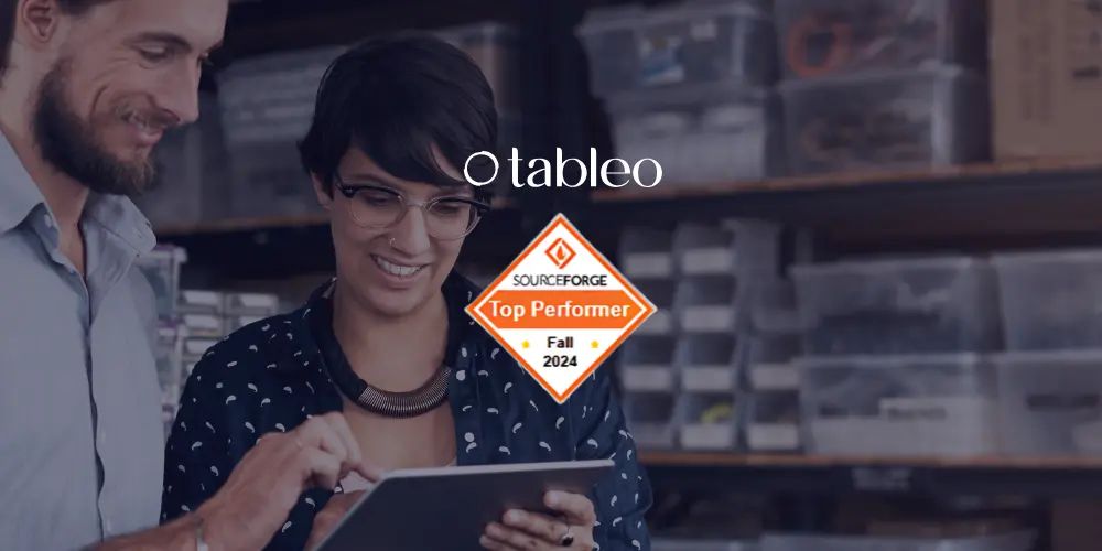 Tableo recognised as category Top Performer in Fall 2024