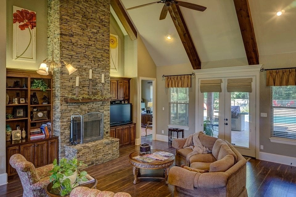 6 Impressive Rock Fireplace Design Pictures