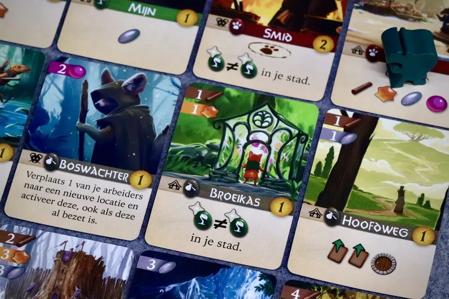 Bảng chơi và các meeple
