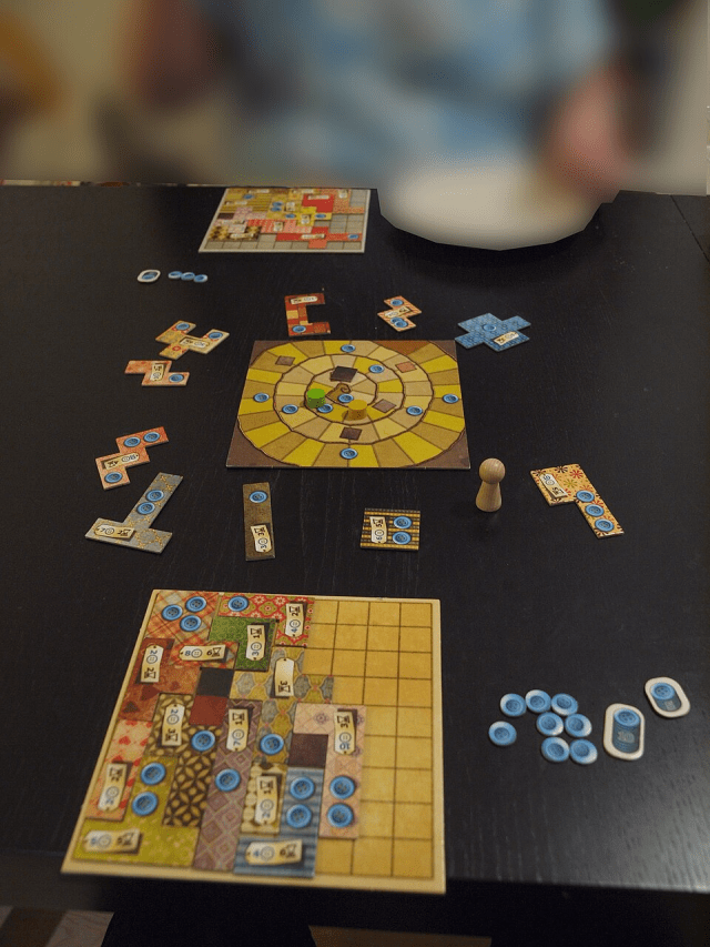Patchwork Board Game In Progress