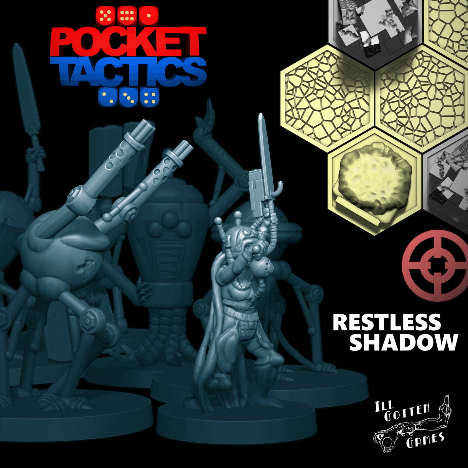 PocketTactics Restless Shadow Faction Set Tabletop Turf