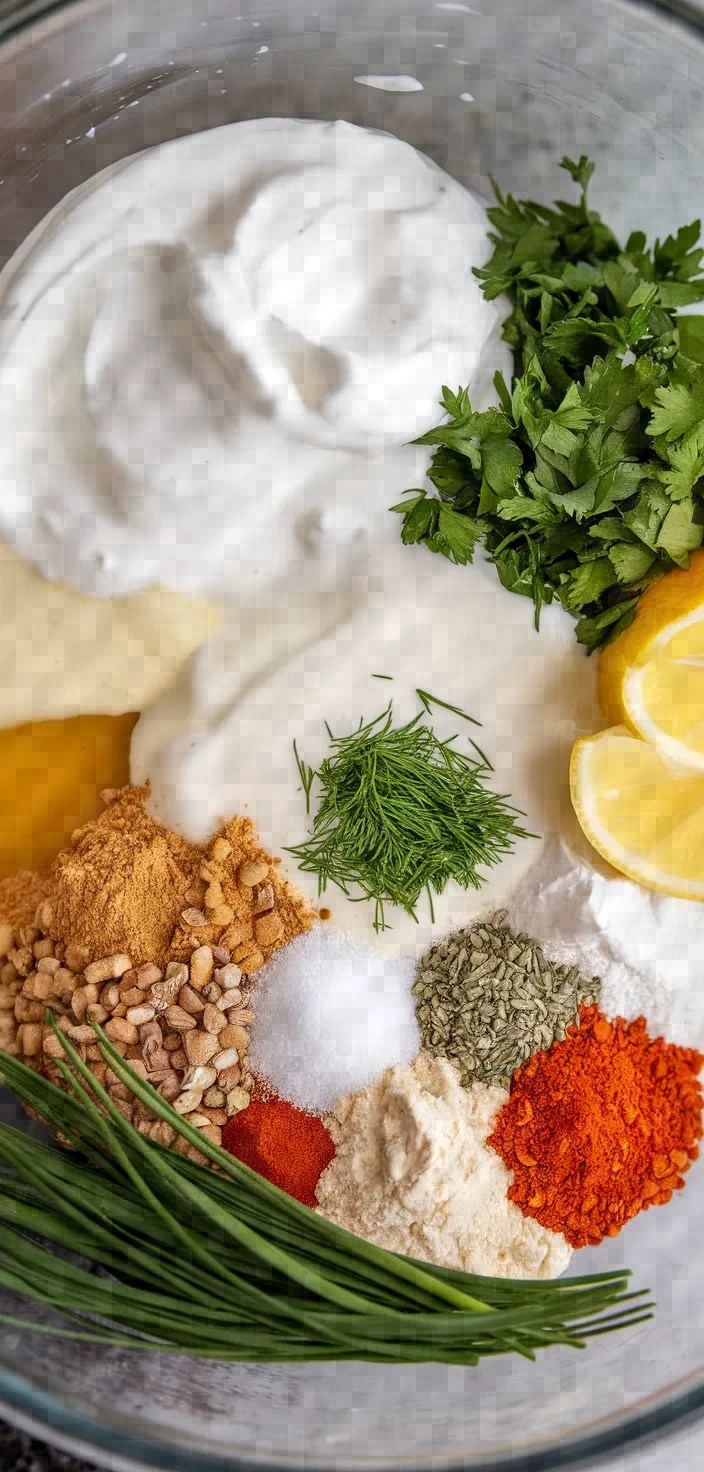 Ingredients photo for Homemade Ranch Dressing Recipe